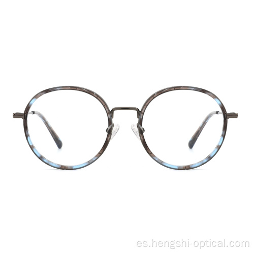 Capases clásicas de gafas de metal de forma redonda para hombres.